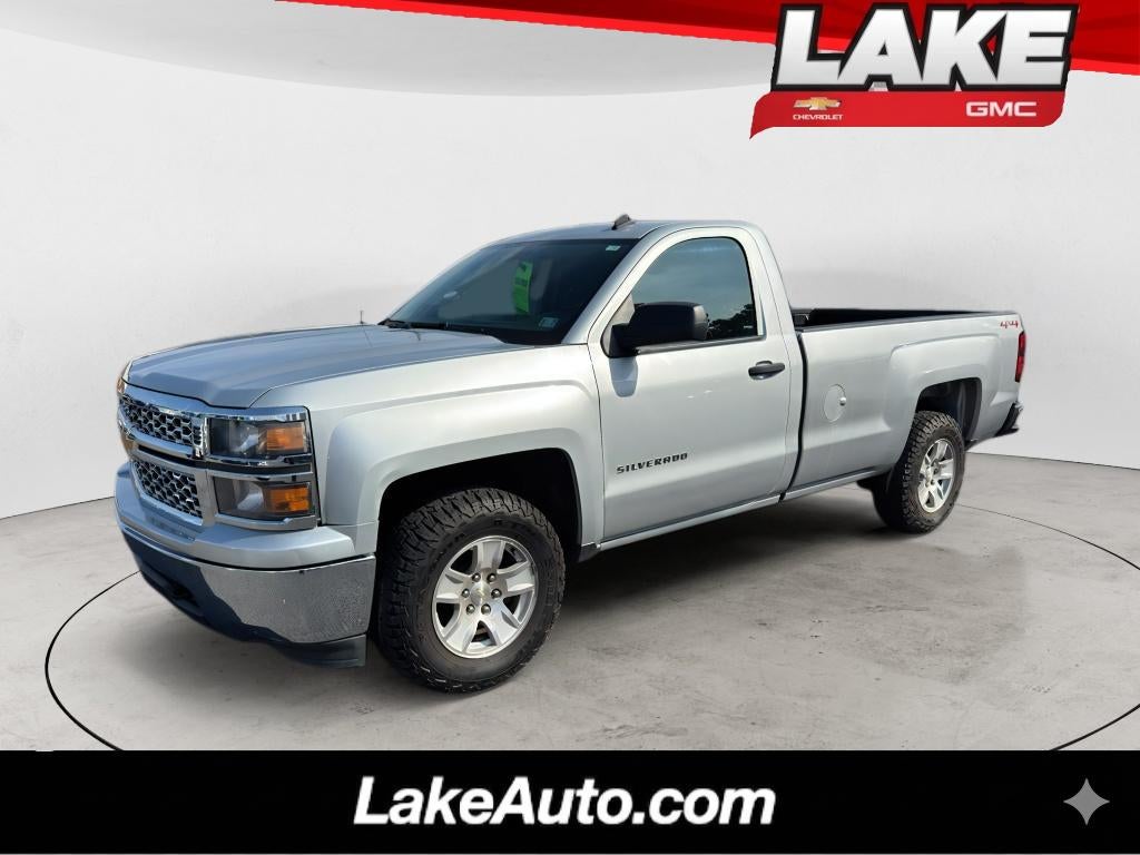 2014 Chevrolet Silverado 1500 LT in Silver Ice Metallic — front three-quarter view