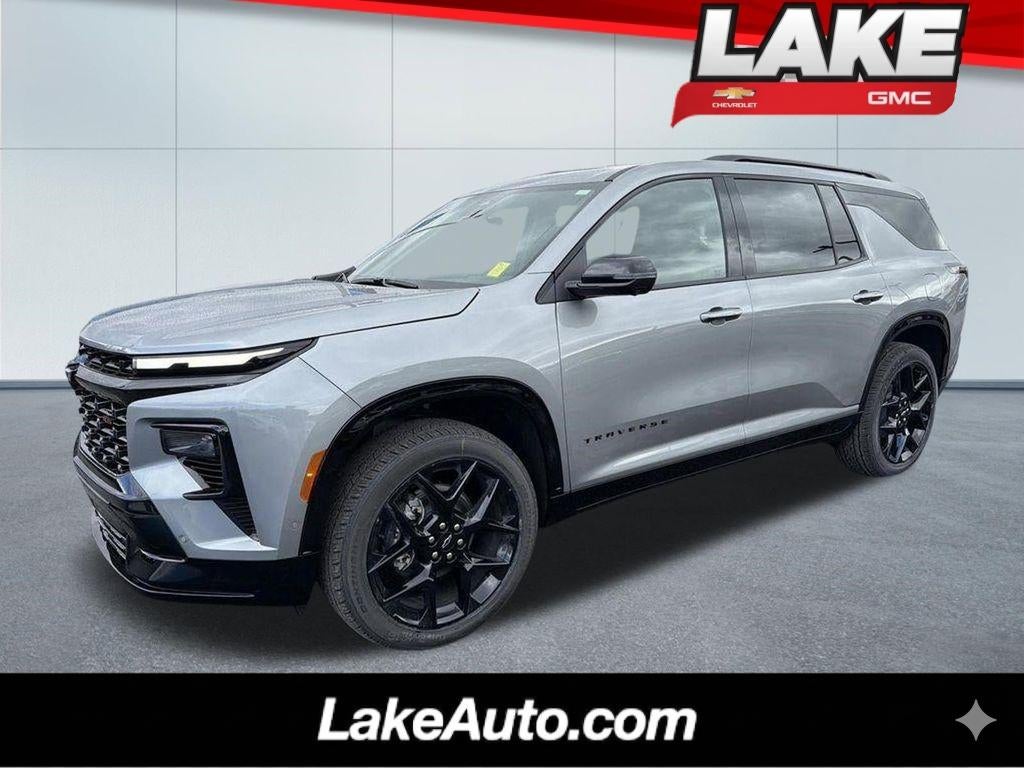 2026 Chevrolet Traverse RS in Sterling Gray Metallic — front three-quarter view