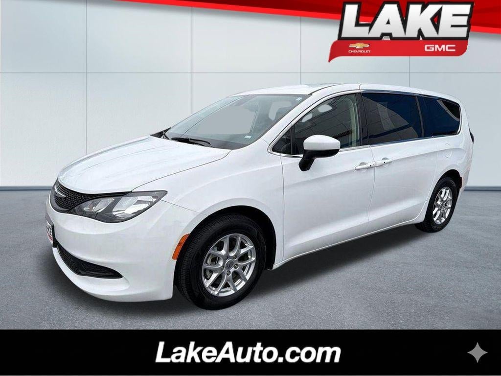 2023 Chrysler Voyager LX in White — front three-quarter view