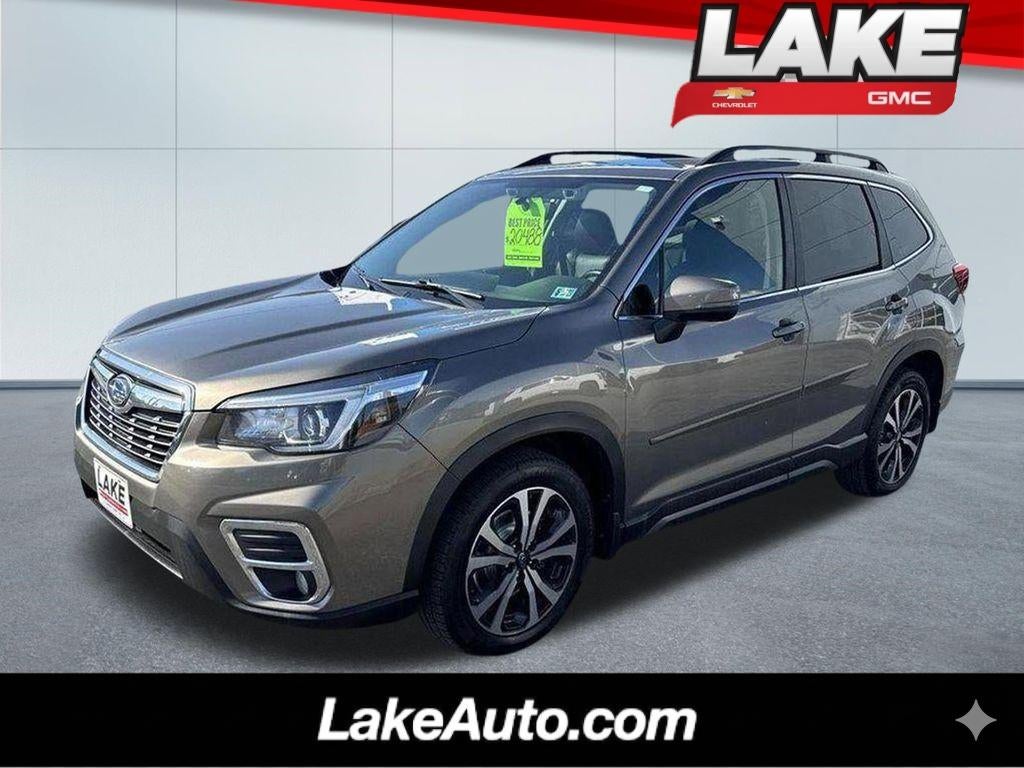 2020 Subaru Forester Limited in Brown — front three-quarter view