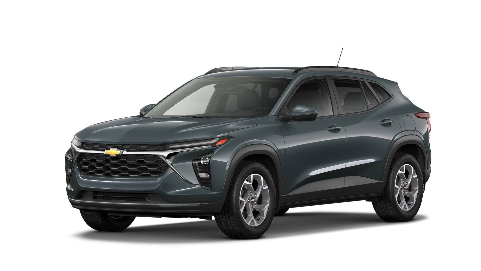 2026 Chevrolet Trax LT in Cypress Gray — front three-quarter view